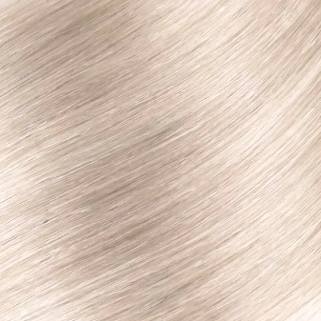 Platin Ombre Gri gerçek saç renk örneği
