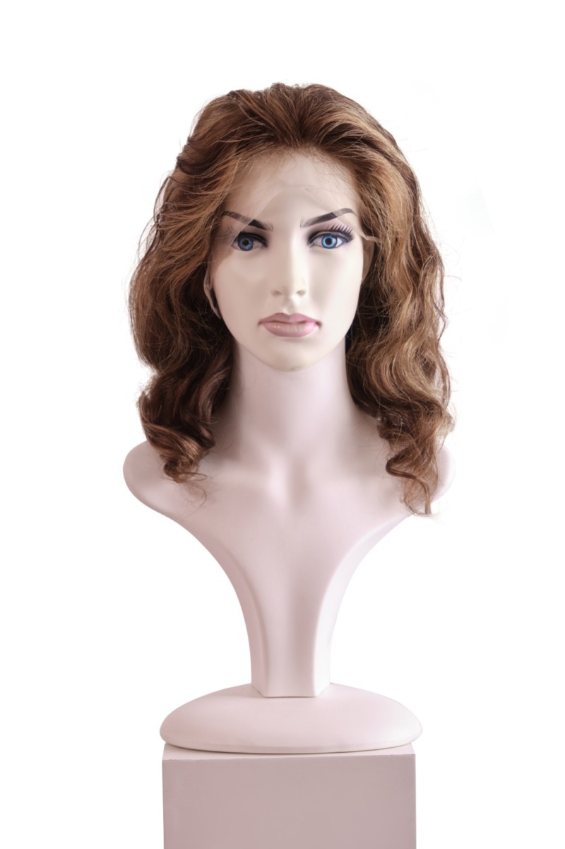 Dikişli Peruk - 55-60 cm · 200 g, #6 Medium Brown