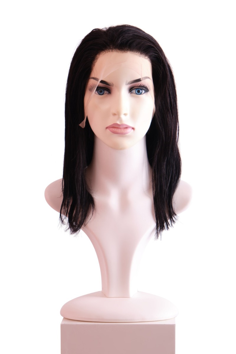 Dikişli Peruk - 35-40 cm · 150 g, #1 Jet Black