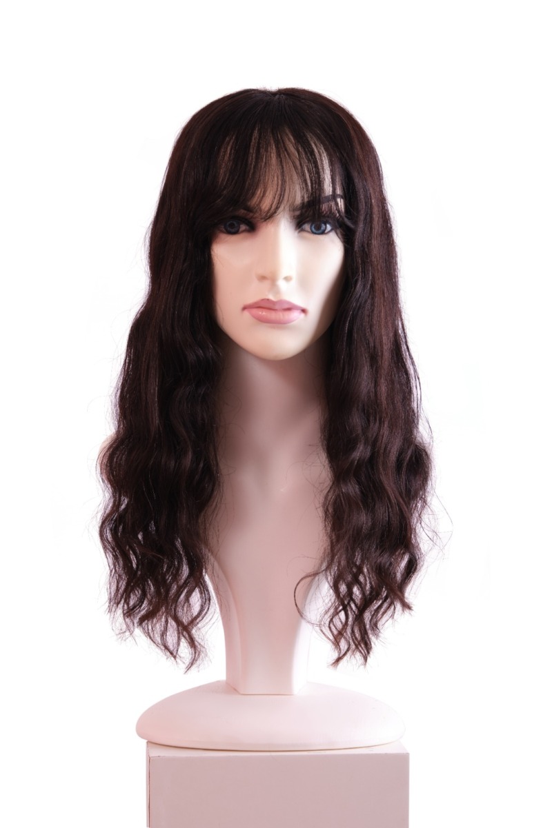 Dikişli Peruk - 55-60 cm · 200 gr, #1B Doğal Siyah