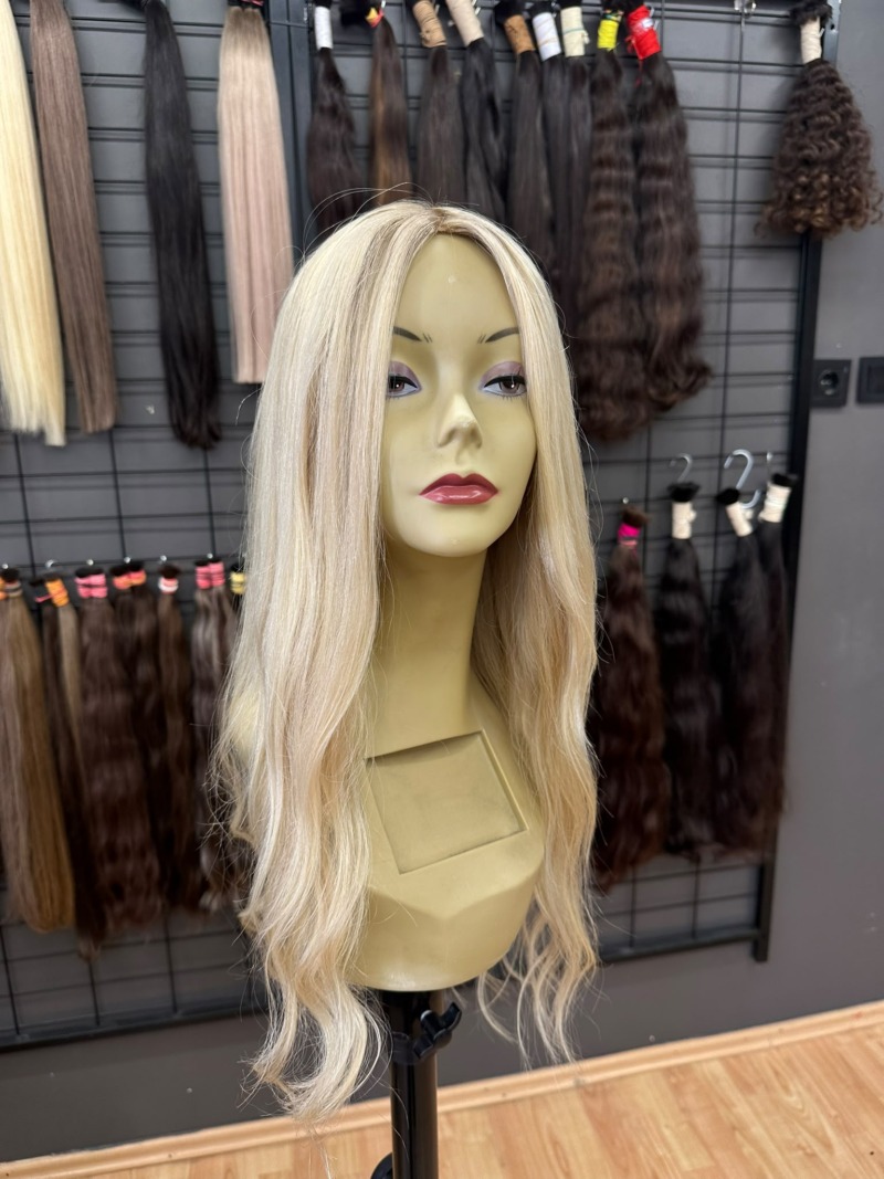 Dikişli Peruk - 55-60 cm · 200 g, #24 Golden Blonde