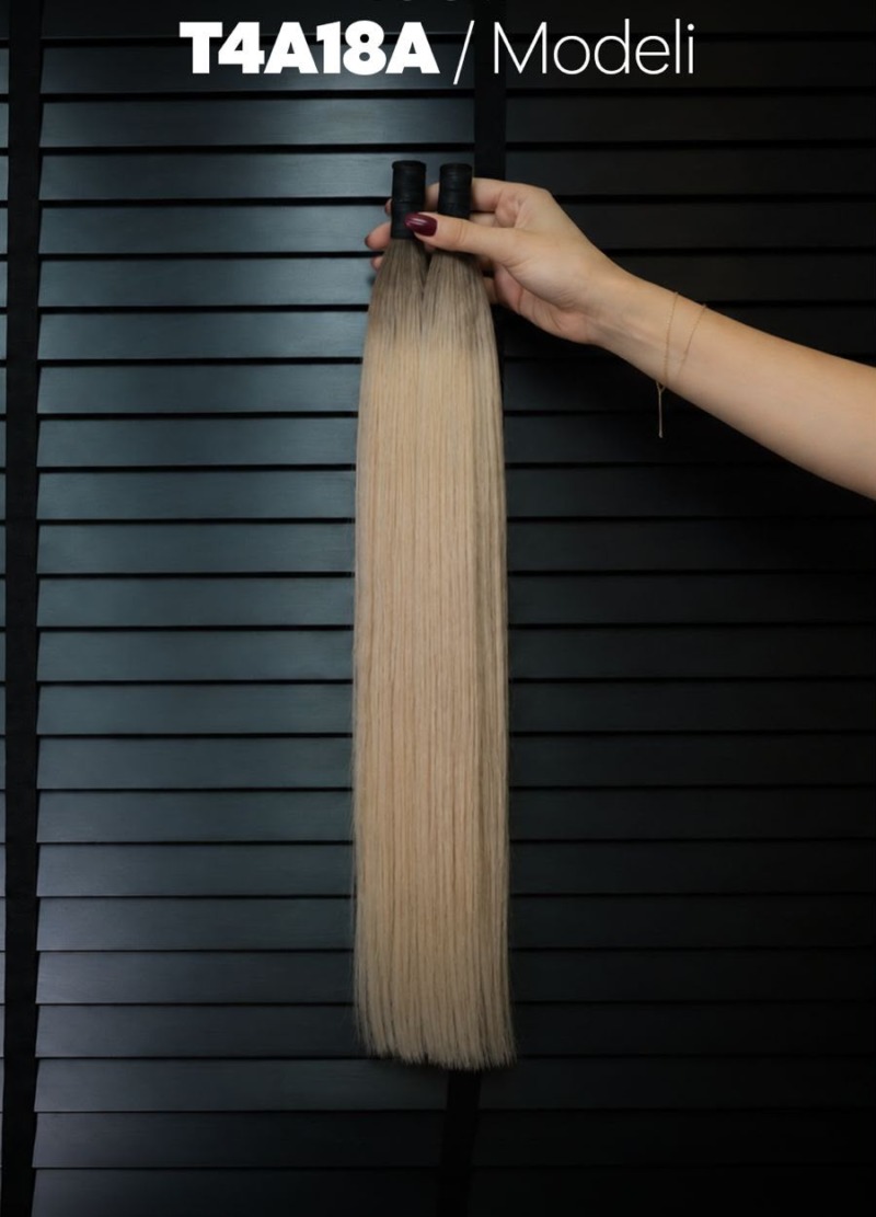 Ombre 4T/18 gerçek ham saç demeti